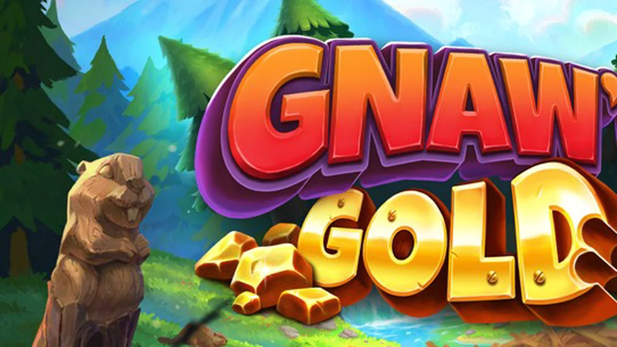 Isang masayang tema ng beaver sa laro ng Gnaw’n Gold